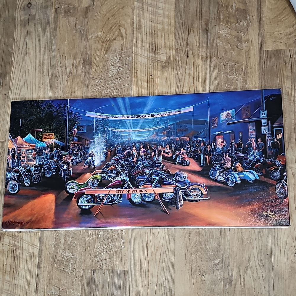Sturgis Motorcycle Rally Canvas Art